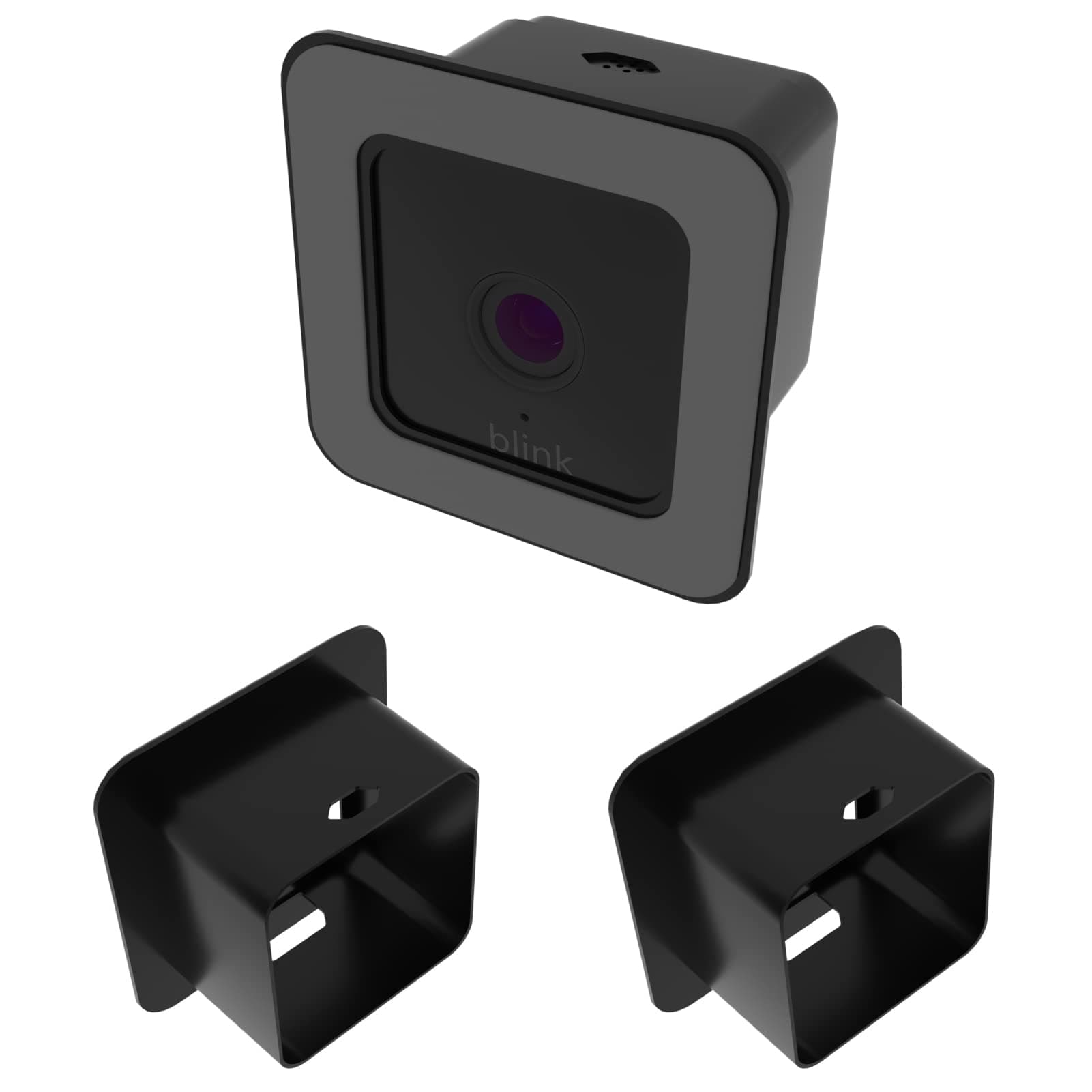 Teccle Window Mount for Blink Mini, Through Window Use Blink Mini Camera, No Need to Run Wiring Outdoors (Pack of 2, Black)