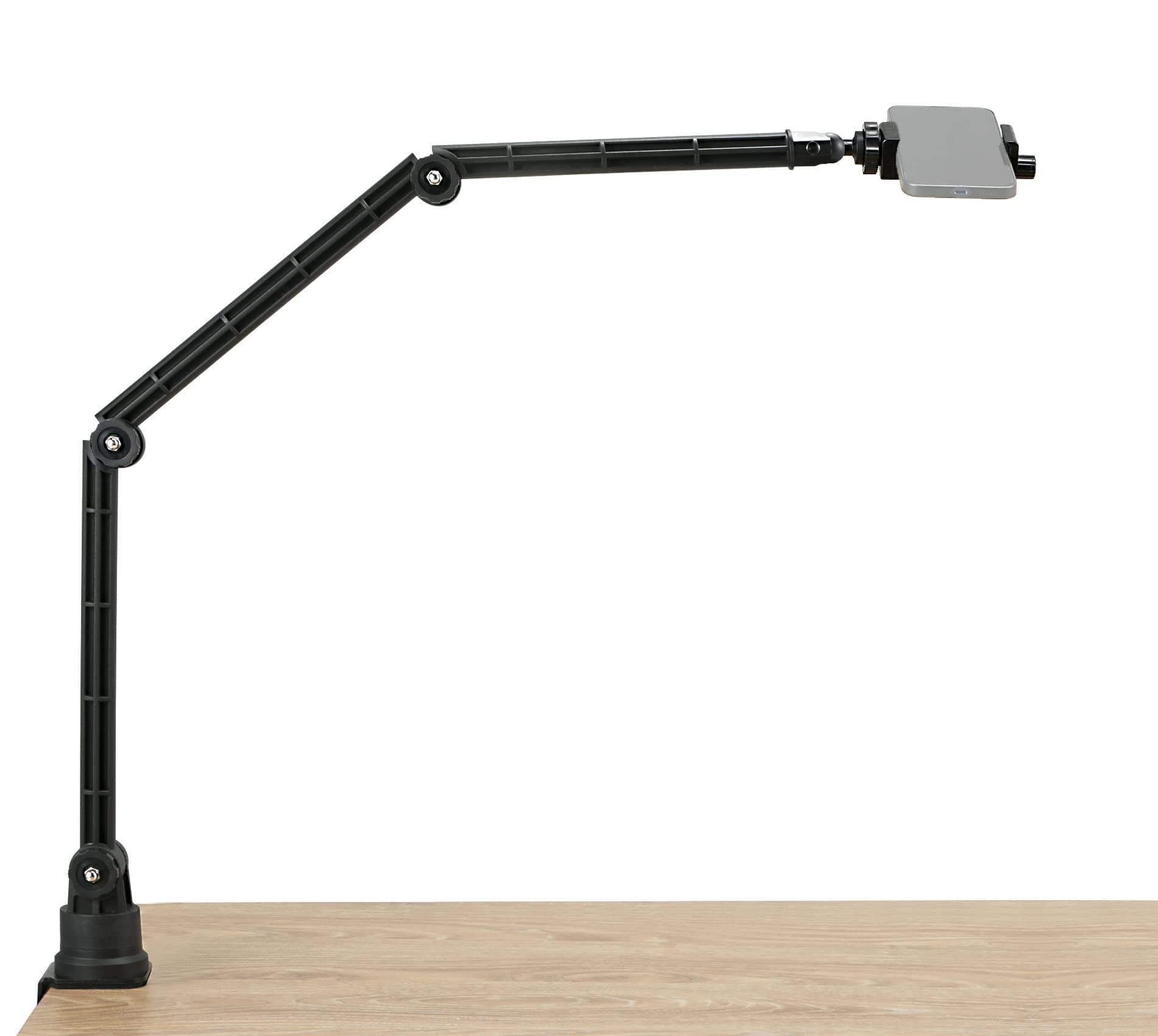 Overhead Phone Stand, Tabletop Video Mount Holder Compatible with iPhone Samsung Smartphone, for Live Streaming,Baking,Crafting,Calligraphy,Online Course Conference