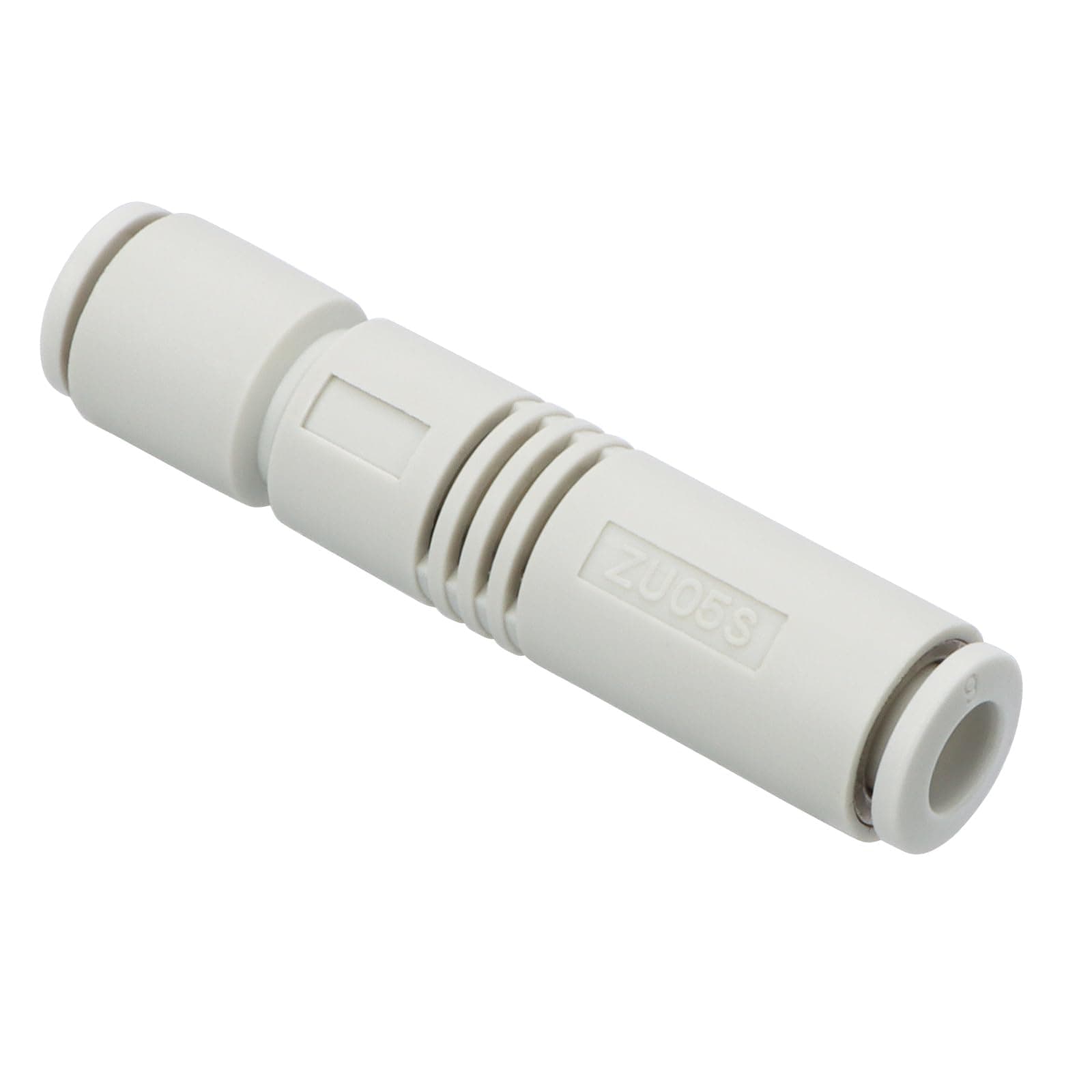 Baomain Vacuum Ejector Push in One Touch Tube Type Pneumatic Fitting,for 6mm (1/4") OD Tube,Straight Tube Type Vacuum Generator,ZU05S