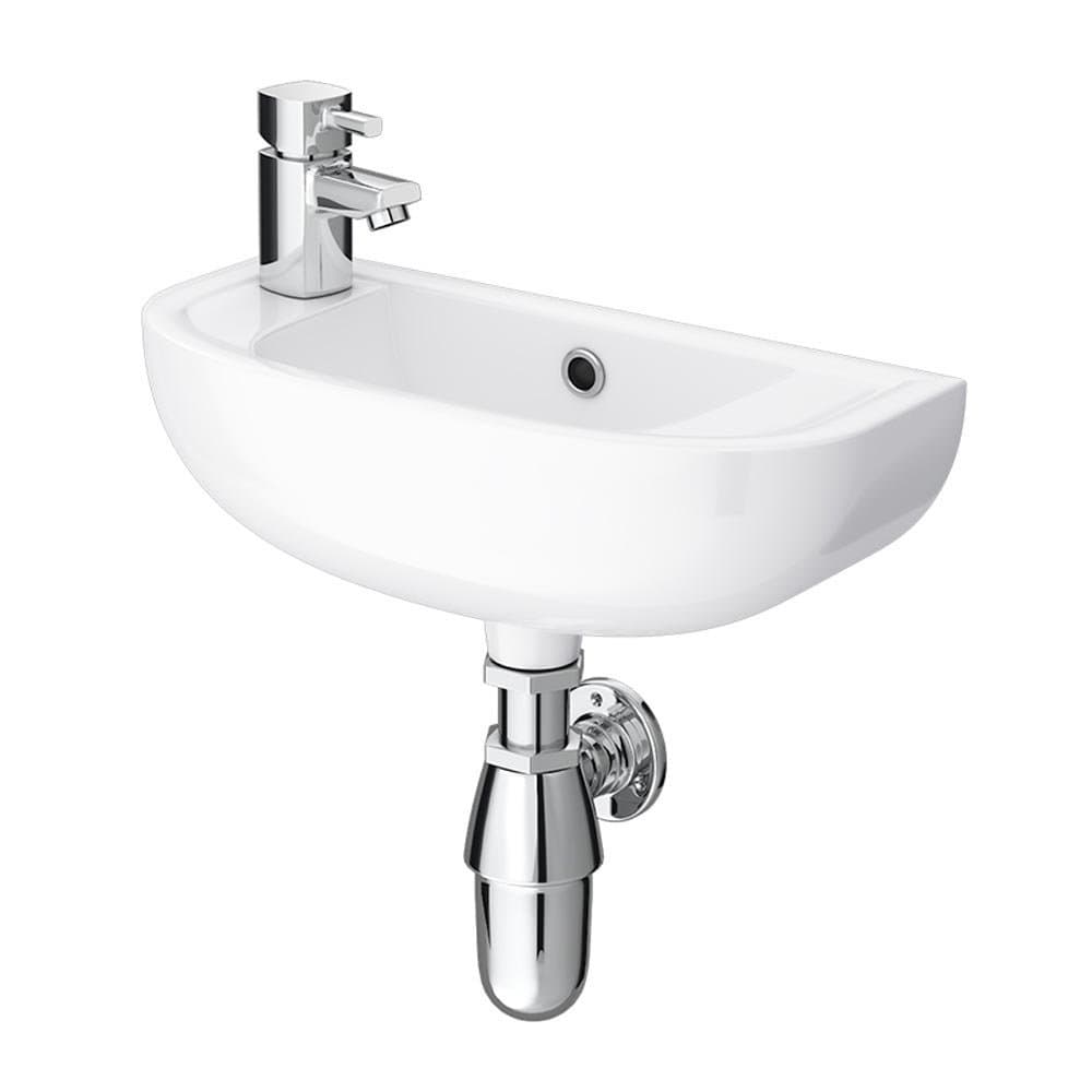 RAK Compact 45cm Slimline Basin 1 TH Left Hand COMSLWB1LH