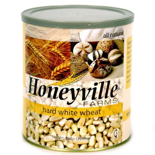 Hard White Wheat - 6 Can Case - 30 Pounds