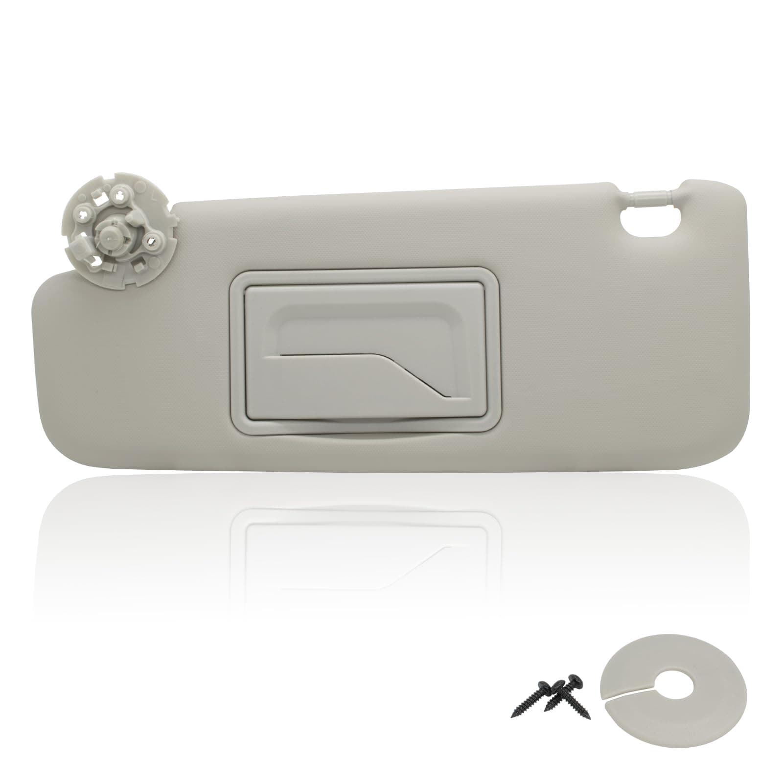 Left Driver Sun Visor Compatible with Chevy Cruze 2011-2019 Sun Visor Replacement Number 95034256 95034253 84126667 84126658 Color: Grey