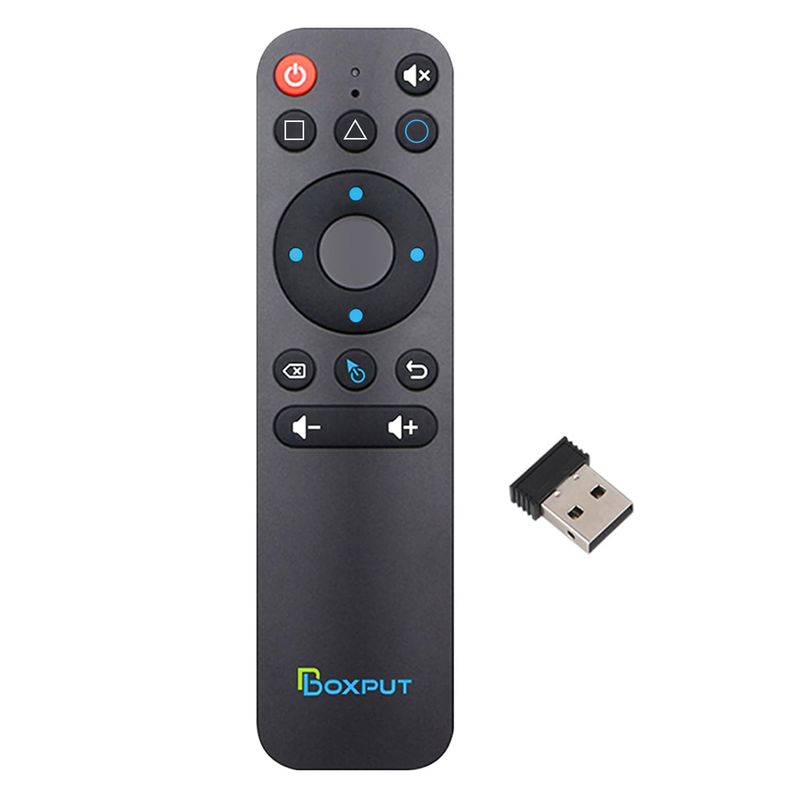 BOXPUT BPR1S Plus Air Mouse Remote 2026 New BT & 2.4G RF Replacement Remote with USB Receiver and Voice Control Supports 6-Axis Gyro IR Learning for Android TV Box TV Stick Smart Set Top Box