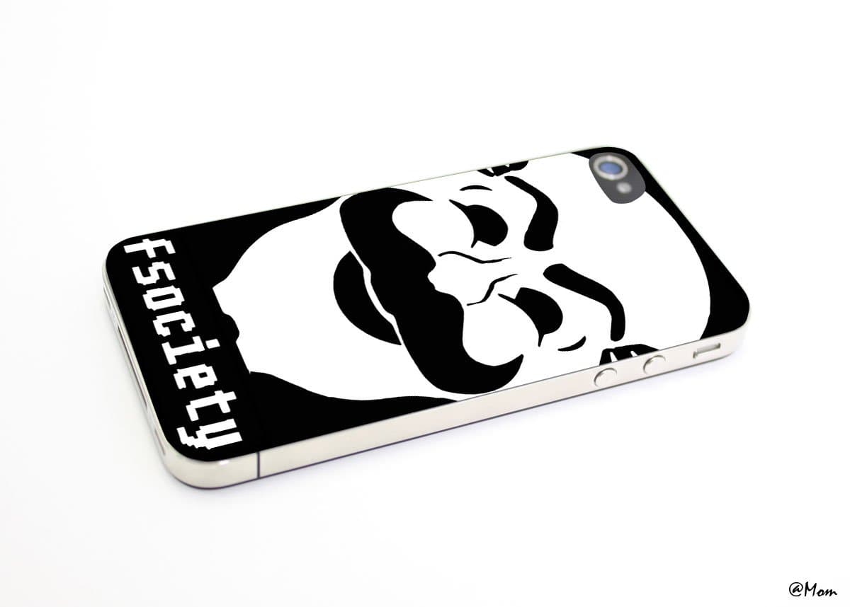 DCD - Mr Robot Fsociety Hacker Logo Custom Case for Iphone 4 4s 5 5c 6 6plus (Iphone 4/4s white)