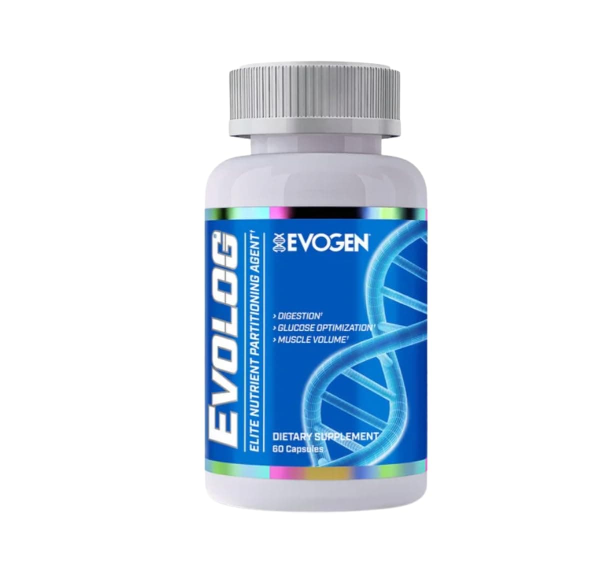 Evolog - Glucose Disposal Agent (GDA) & Elite Nutrient Partitioning | Mass Gainer & Weight Gainer for Women & Men | Supports Digestion, Glucose Optimization, Muscle Volume | 60 Capsules