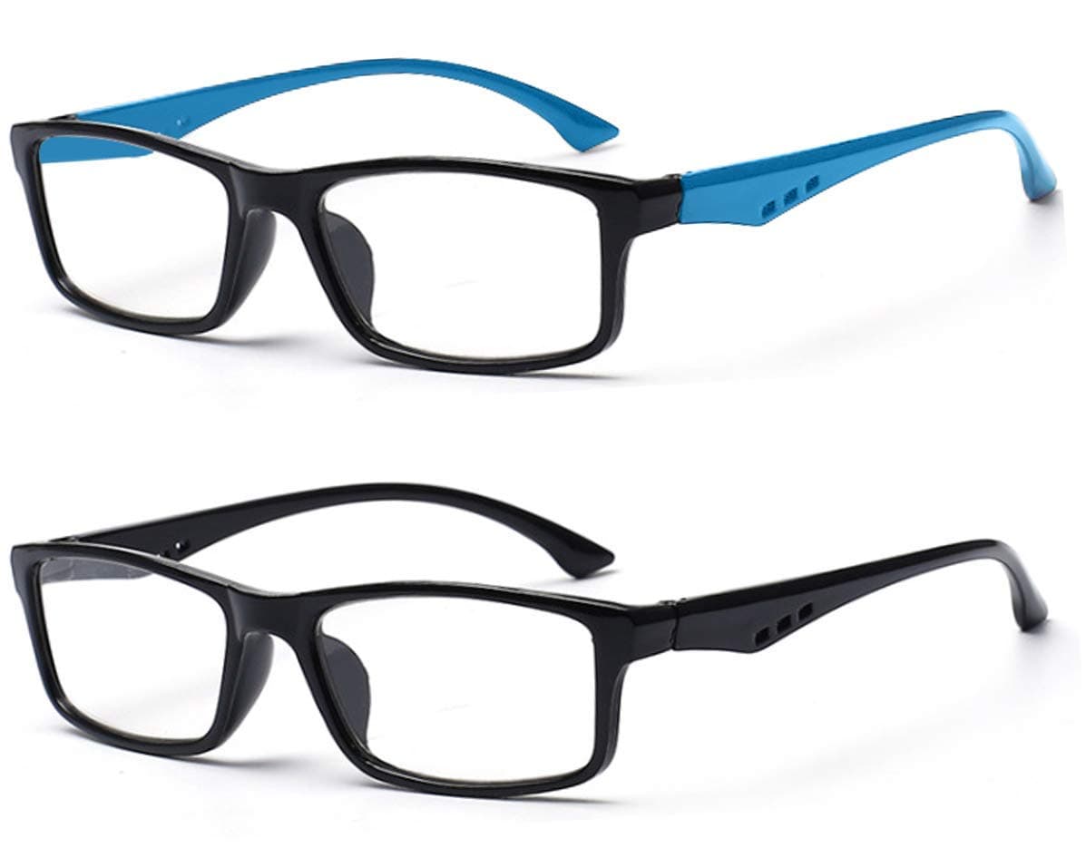 2 Pack Blue Light Blocking Glasses Anti Glare HD Vision | Unisex | UV400 HMAR Coating | Reading Gaming Computer Screen Anti Eye Strain Sleep Pattern | UK Based Brand