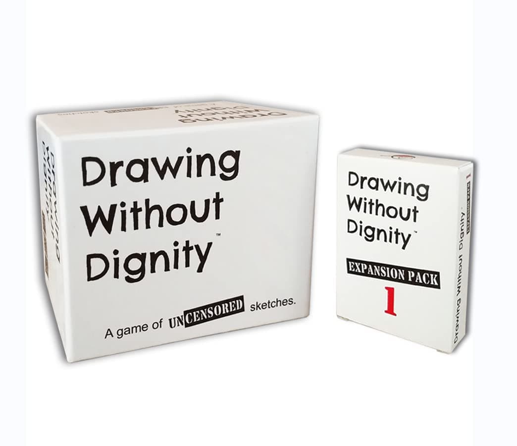 Drawing Without Dignity Combo Pack: Party Game + Expansion Pack 1 - A Twisted Funny Adult Party Game Version of The Classic Drawing Game…