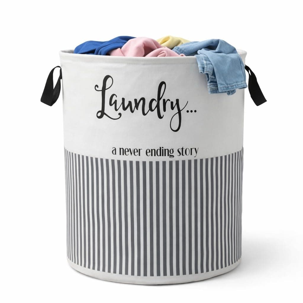 Laundry Bag/Laundry Basket/Clothes Storage Box/Storage Basket/Storage Bag, 48L (Grey)