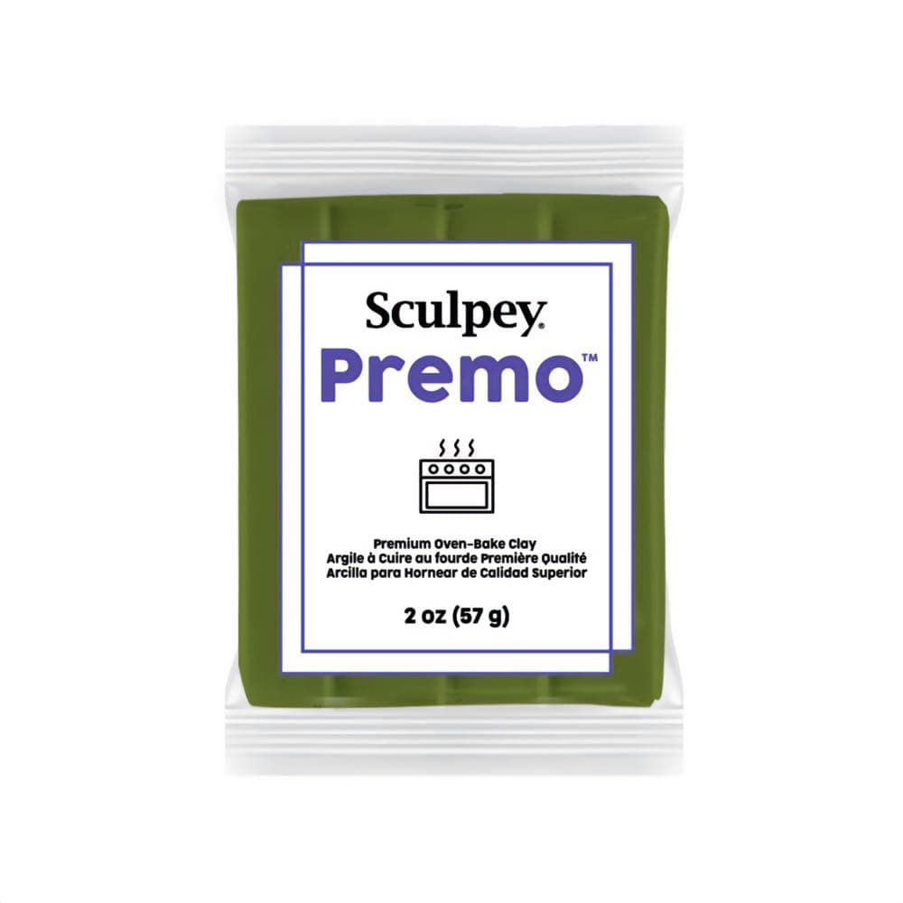 Polyform Premo Sculpey Polymer Clay 2 Ounces-Spanish Olive