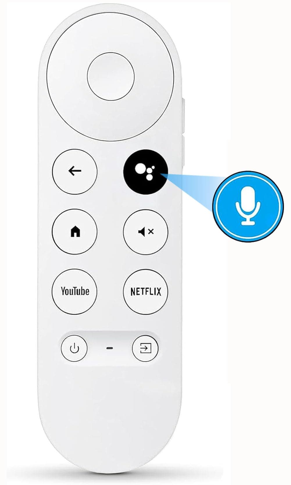 Voice Remote for Google Chromecast 4k Snow TV, Replacement Remote Control for G9N9N, GA01920-US, GA01409-US, GA01923-US, GA01919-US