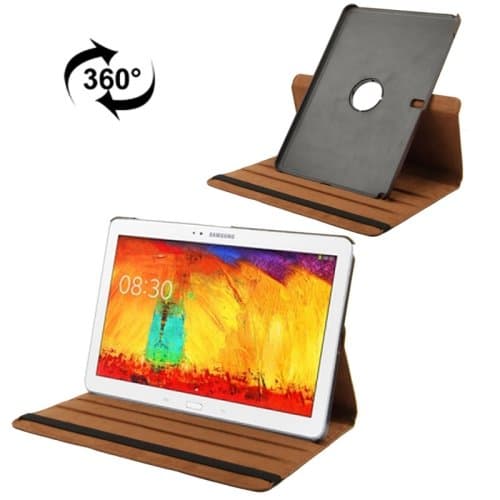 ALSATEK Design PU Leather Case/Protective Case For Samsung Galaxy Note Pro 12.2/P900 Litchi Texture Brown