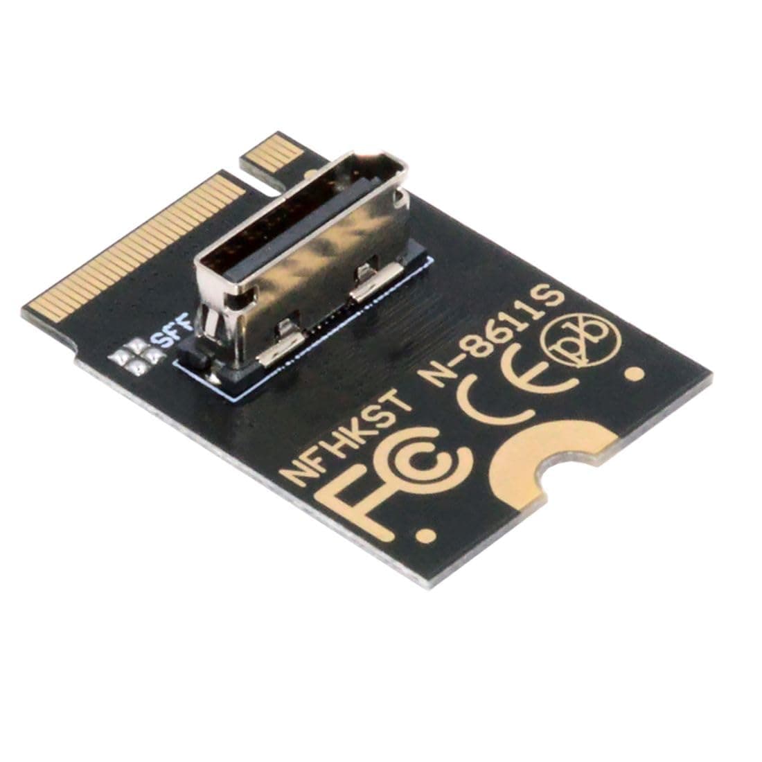 Chenyang Oculink SFF-8612 SFF-8611 to PCI-E 4.0 NVME M.2 M-Key 2230 Vertical Host Adapter for U.2 SSD & eGPU