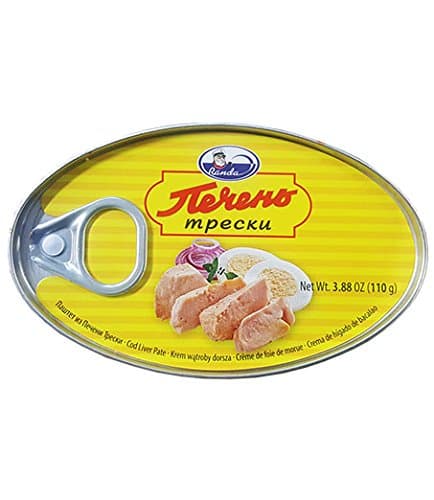 Cod Liver Pate "Randa" (3.88 Oz / 110 Gr) Product of Latvia. Pechen treski