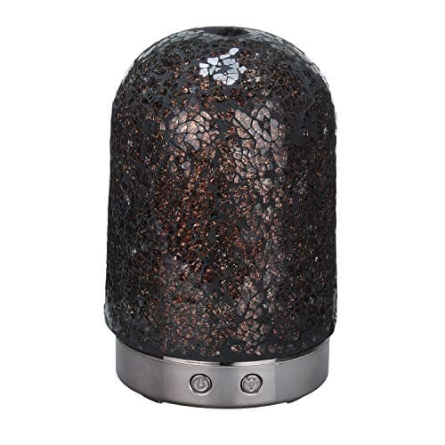 AA Antique Mirror Aroma Essential Oil Diffuser Aromatherapy Humidifier 120ml Mosaic Glass Housing 14-Color LED Light Mute Automatic Light Changing Aromatherapy Machine humidifier