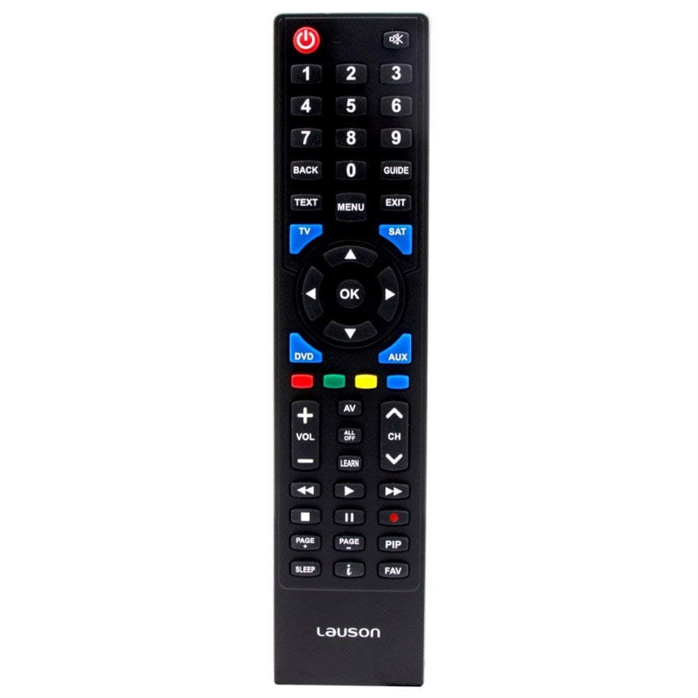 Lauson Universal TV Programmable USB Multi-Brand, Remote Control with Programming Up to 4 Different Devices Simultaneously, Black