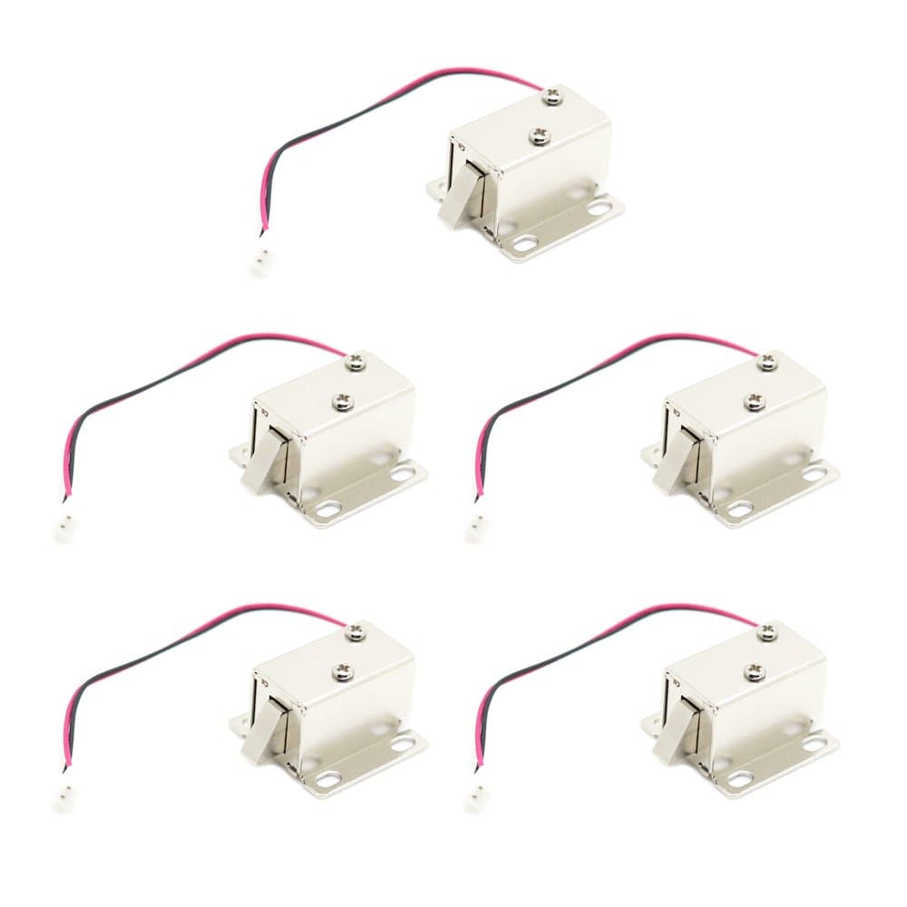 Mini Small DC 5V/DC 6V Solenoid Lock Electromagnetic Electric Control Lock Cabinet Drawer Lock