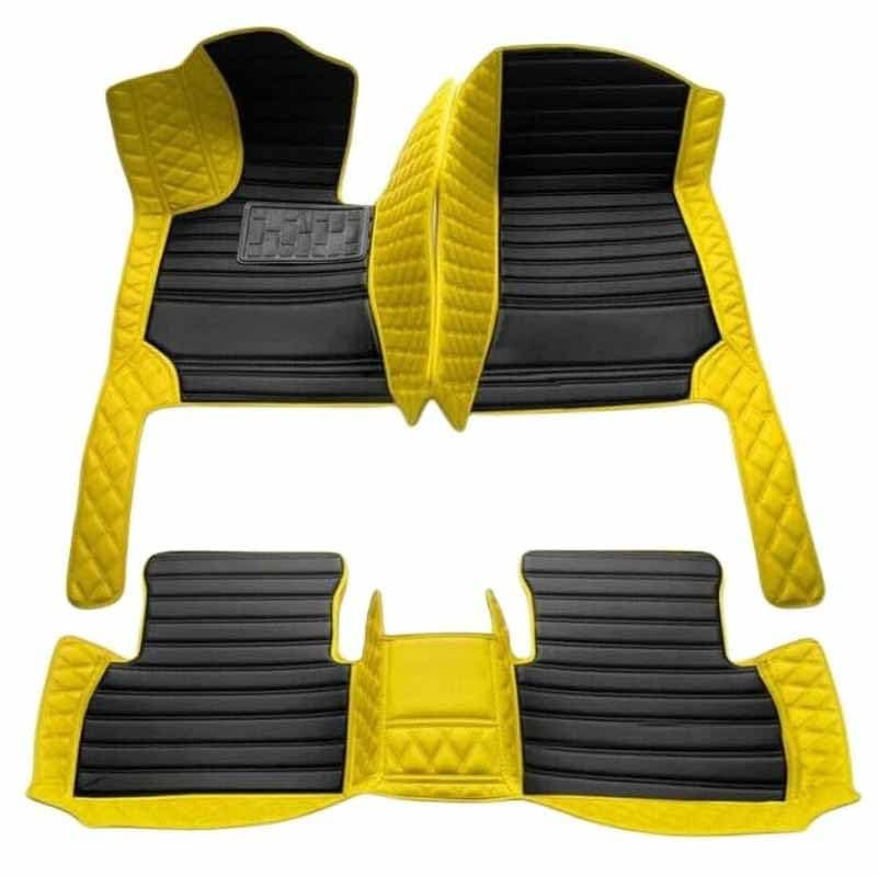 Custom Personalized Floor Mats ,Luxury Full Coverage All Weather Car Floor Mats,Anti-Slip Leather Car Mat Set ,Custom Floor Mat, for 99% of Cars, Trucks & SUV. (black2)