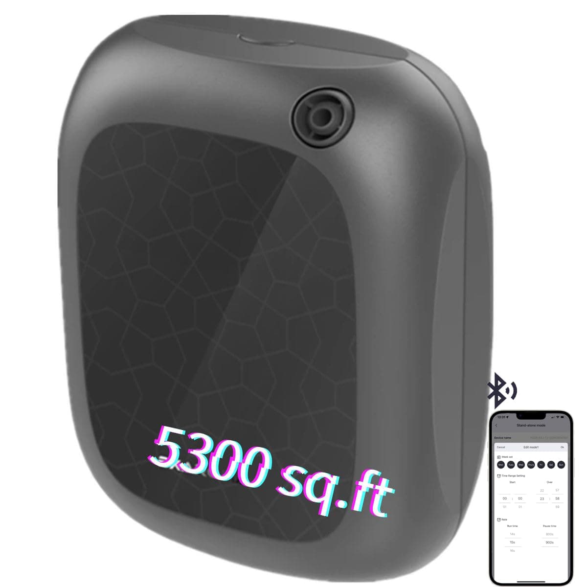 Business Aromatherapy Scent Collection Diffuser - Area 5300 sq.ft, 6.8Fl Oz/200ml, Bluetooth Control, X200 Black, DIFFMELY