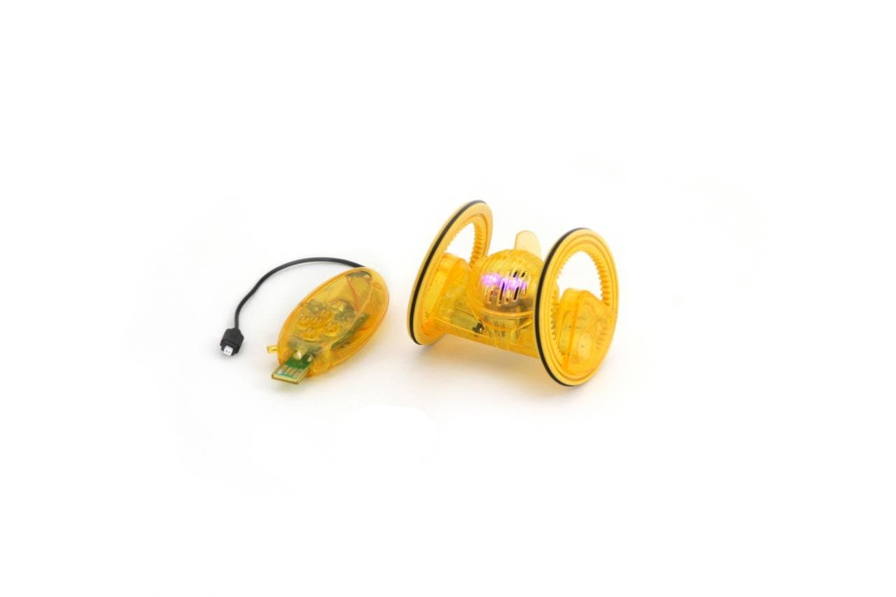 DESKPETS Trekbot Robot with Controller for Smartphone by Dongle Yellow