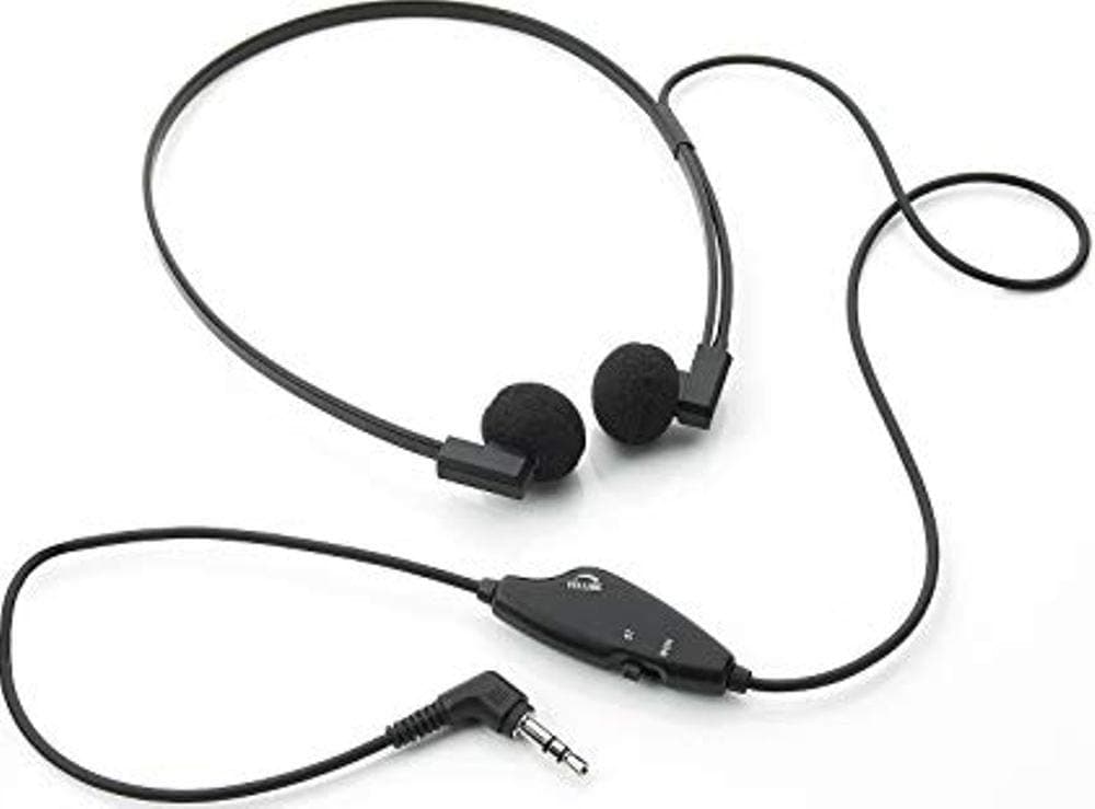 VEC Electronics Spectra SP-VC 5 Deluxe Twin Speaker Transcription Headset, Volume Control and Stereo/Mono Switch, 5 ft. Cord with a 3.5mm Right Angle Stereo Plug, Pouch for Personal Storage