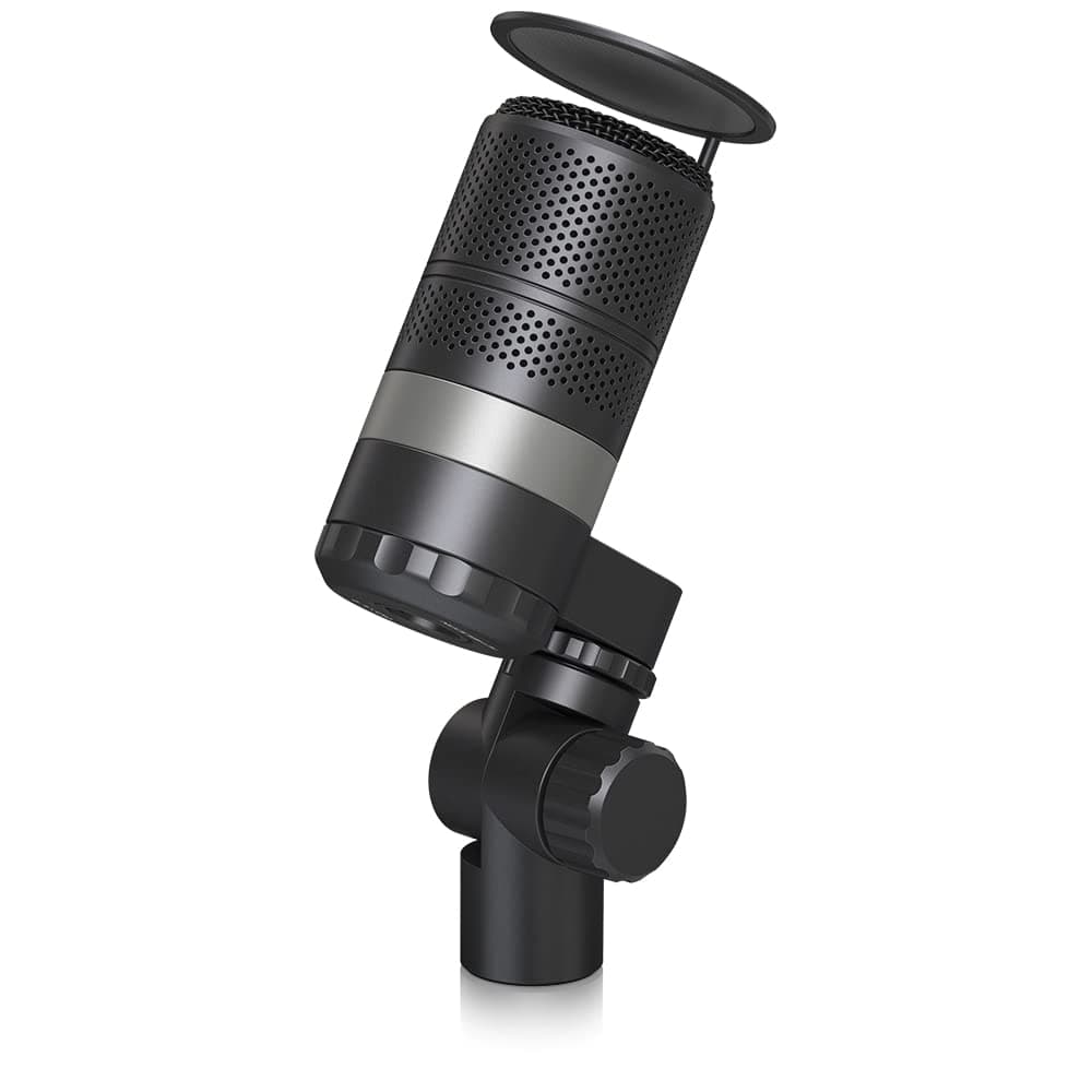 TC Helicon GoXLR MIC Dynamic Broadcast Microphone with Integrated Pop Filter | Professional Dynamic XLR Microphone | Black