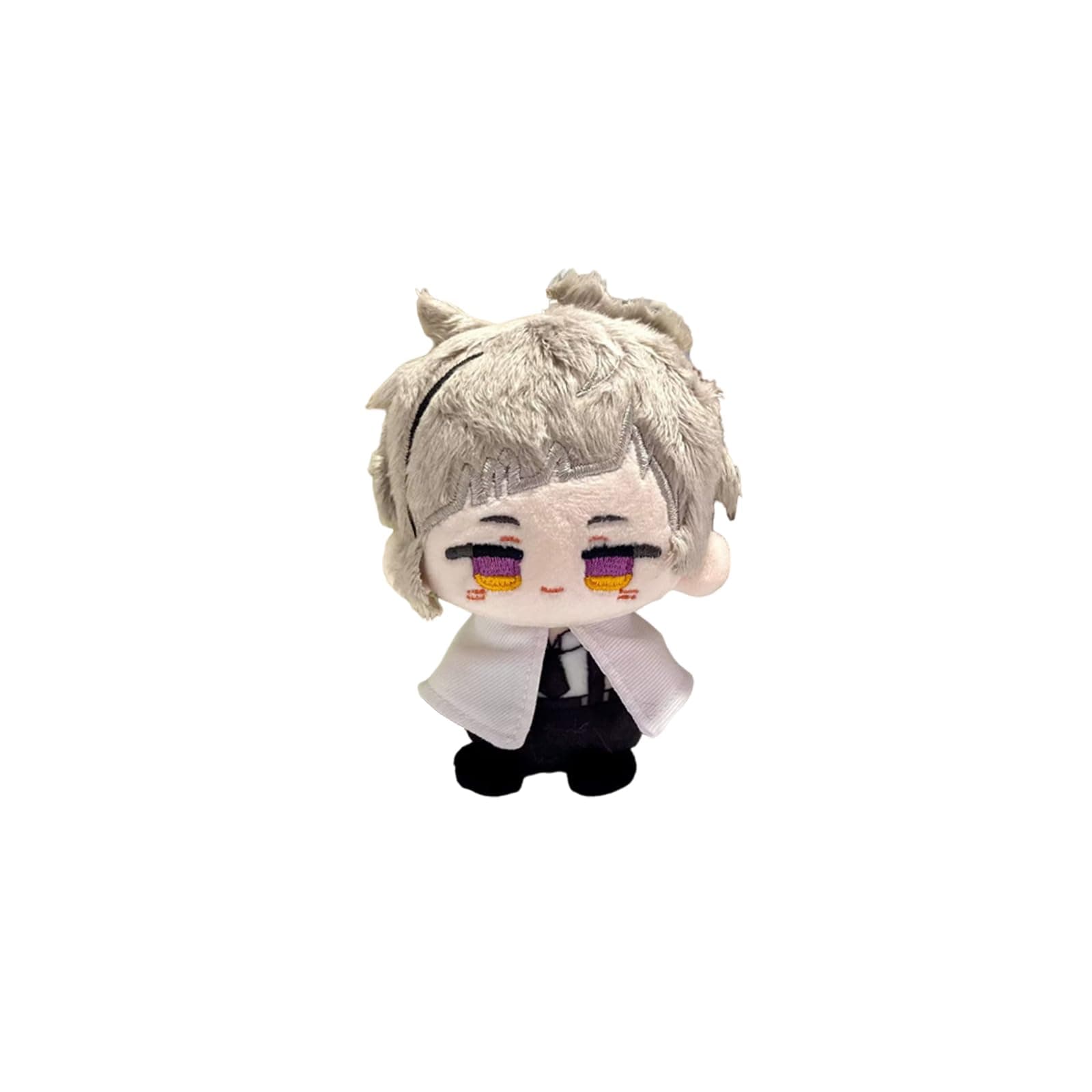 CALEMBOU Anime Plush Keychain for Backpack, 4" Cute Chibi Plush Figure Key Chain Pendant, Nakajima Atsushi Plush for BSD Fans