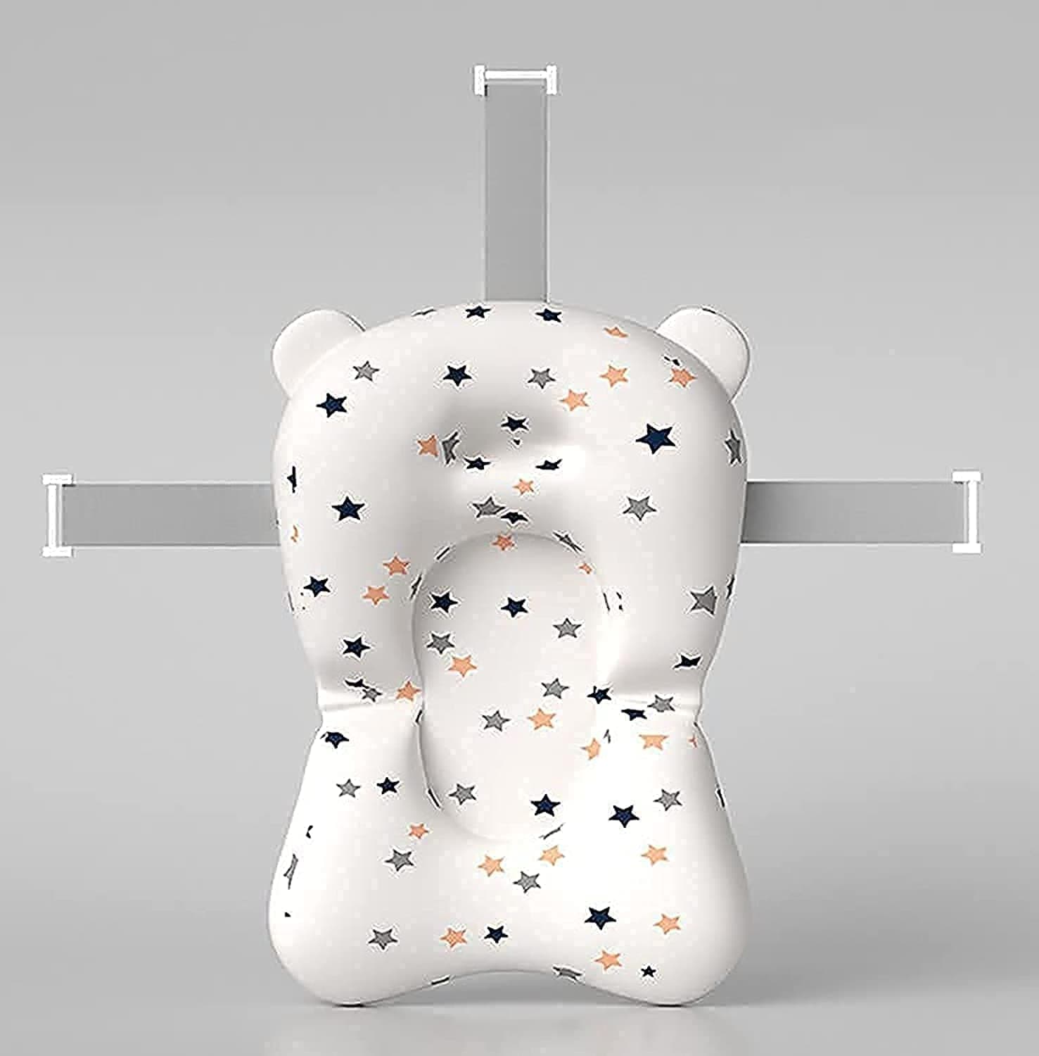 Baby Bath Pad, Adjustable Non-Slip Floating Infant Bath Support Cushion, Baby Bath Pillow for Bathtub, Bath Tub Seat Mat For New Born/Infants Bathing Support | Bath Organizers, 0-12 Months