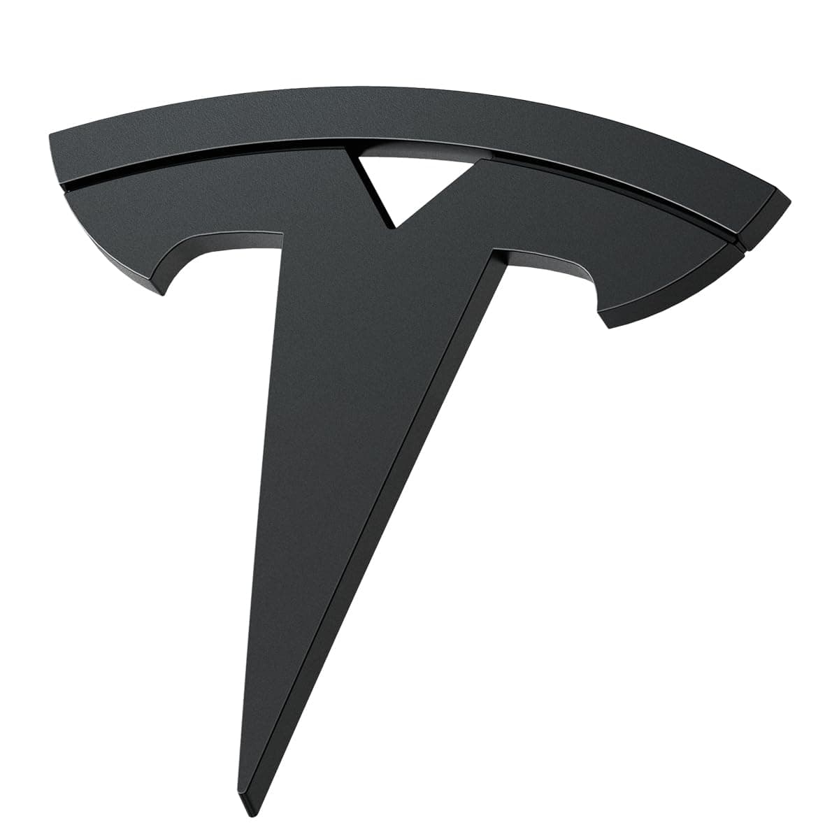 Tesla Model 3 2024 - Current Highland Front Emblem Logo Sticker Decals, Premium Full Cover, PC Scratch Resistant Material, Designed for Tesla Model 3 Accessories - Black