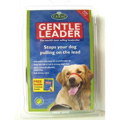 Canac Gentle Leader Dog Head Collar Black Medium