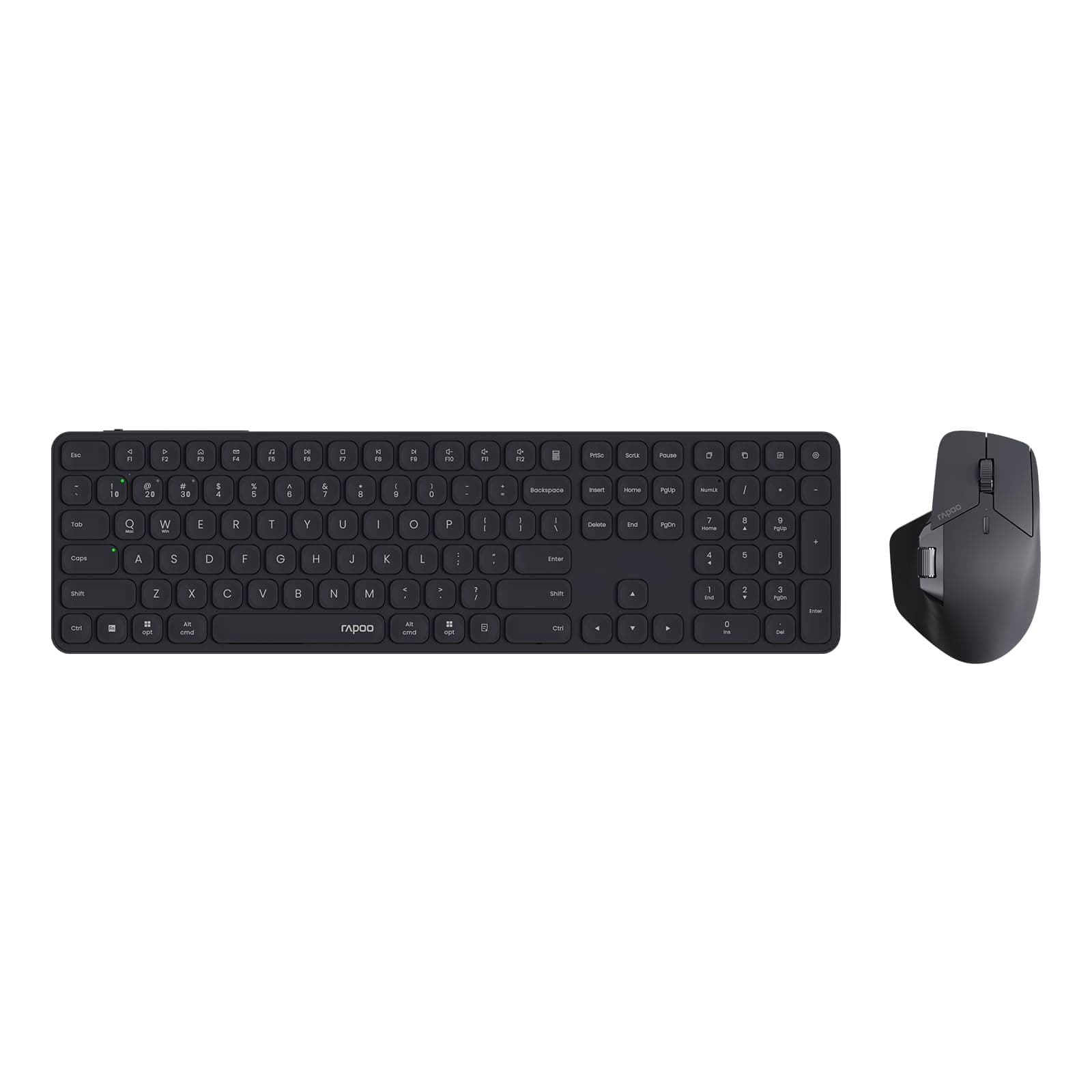 9560M Wireless Keyboard and Mouse Combo, Blade-Series E9550L 110-Key Ultra-Thin Keyboard and MT760SE Wireless Mouse, Support 4 Devices, Quiet, USB-C, Rechargeable, for Windows/Mac/Linux/Chrome