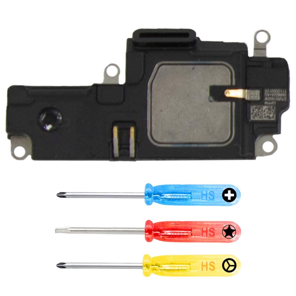 MMOBIEL Loud Speaker Compatible with iPhone 12/12 Pro - Ringer Buzzer Flex Cable Loudspeaker Replacement - Incl. Screwdrivers