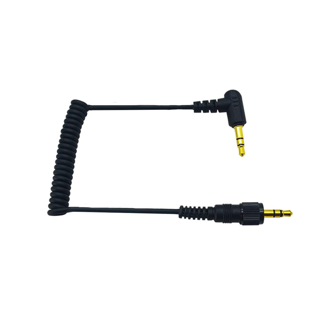 Audio Upgrade Cable Replacement for Sony D11/V1/D21 Sennheiser Wireless Microphone 3.5mm Right Angle to 3.5mm Straight Stereo Jack Cable Connect to Camera