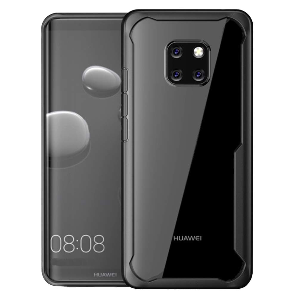 Compatible With Huawei Mate 20 Pro Case Mate20 20pro Clear Phone Cover Mate20pro Huwai Huewai Bumper Protective 6.39 Inch (Black)