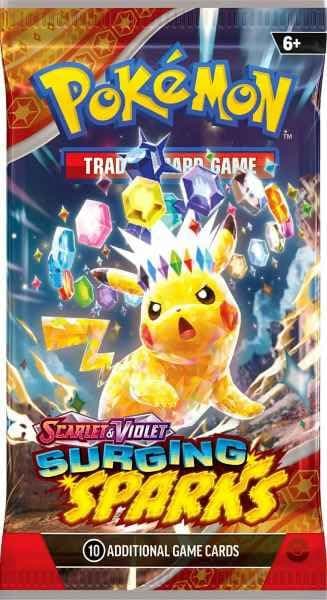 Pokemon - Surging Spark – Single Booster Pack – Pack Art May Vary