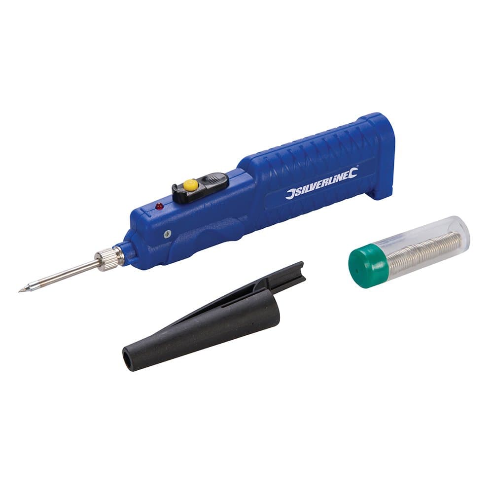Silverline Battery-Powered Soldering Iron 8W (220772)