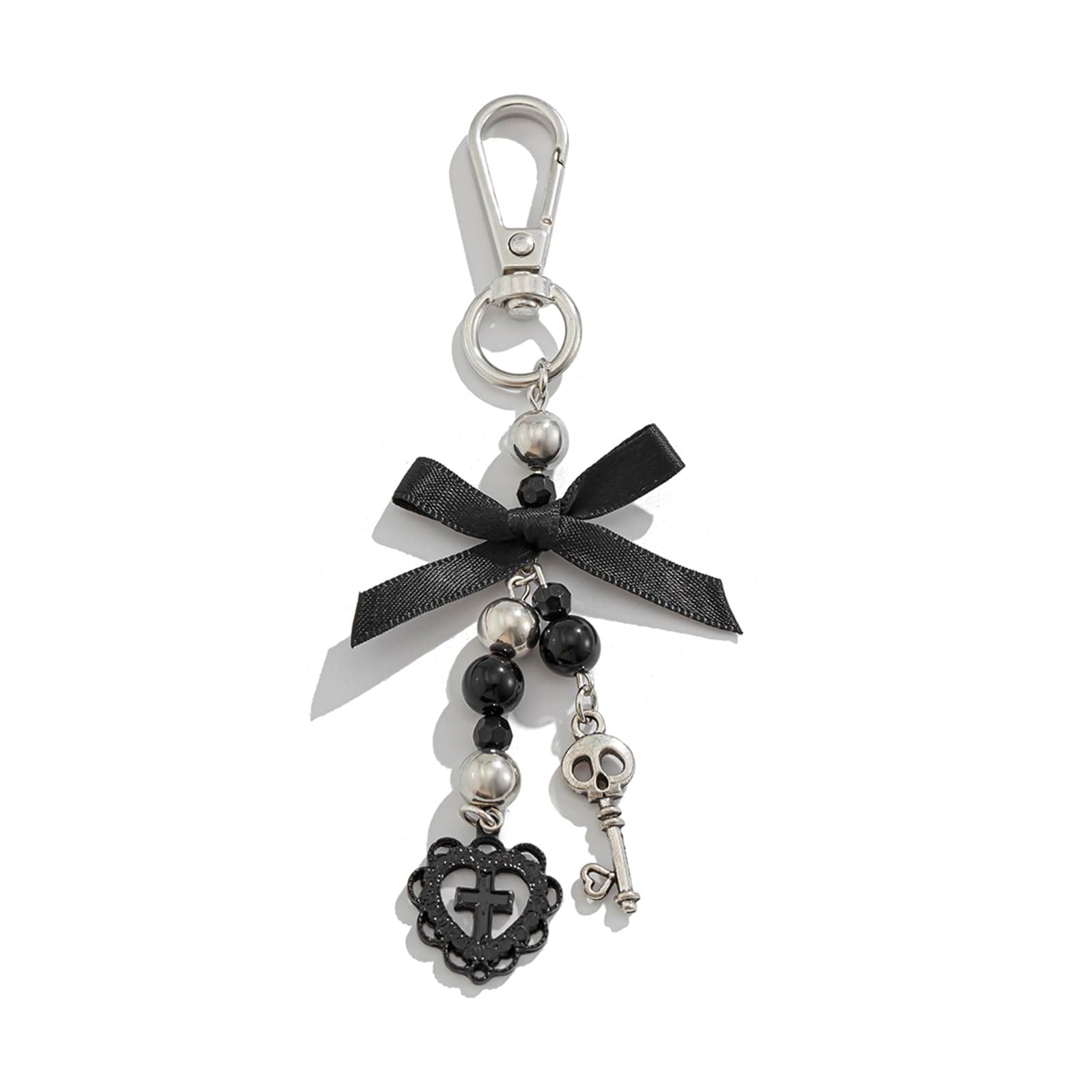 Gothic Horror Skull Halloween Keychain - Cross Pumpkin Ghost Key Chains Halloween Gifts for Women Men DIY Jewelry