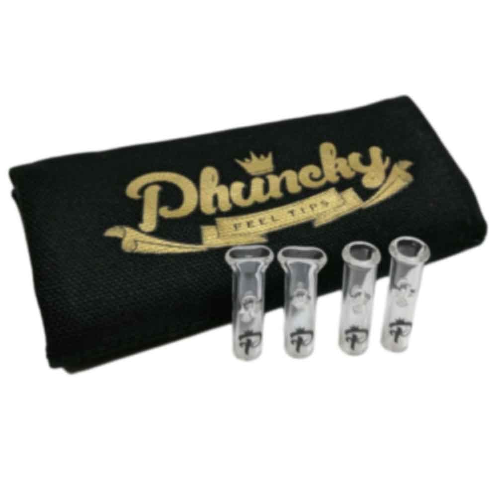 Phuncky Feel Tips King Size Pouch - 4 Pack Glass Tip Combo Gift Set from SMO-King