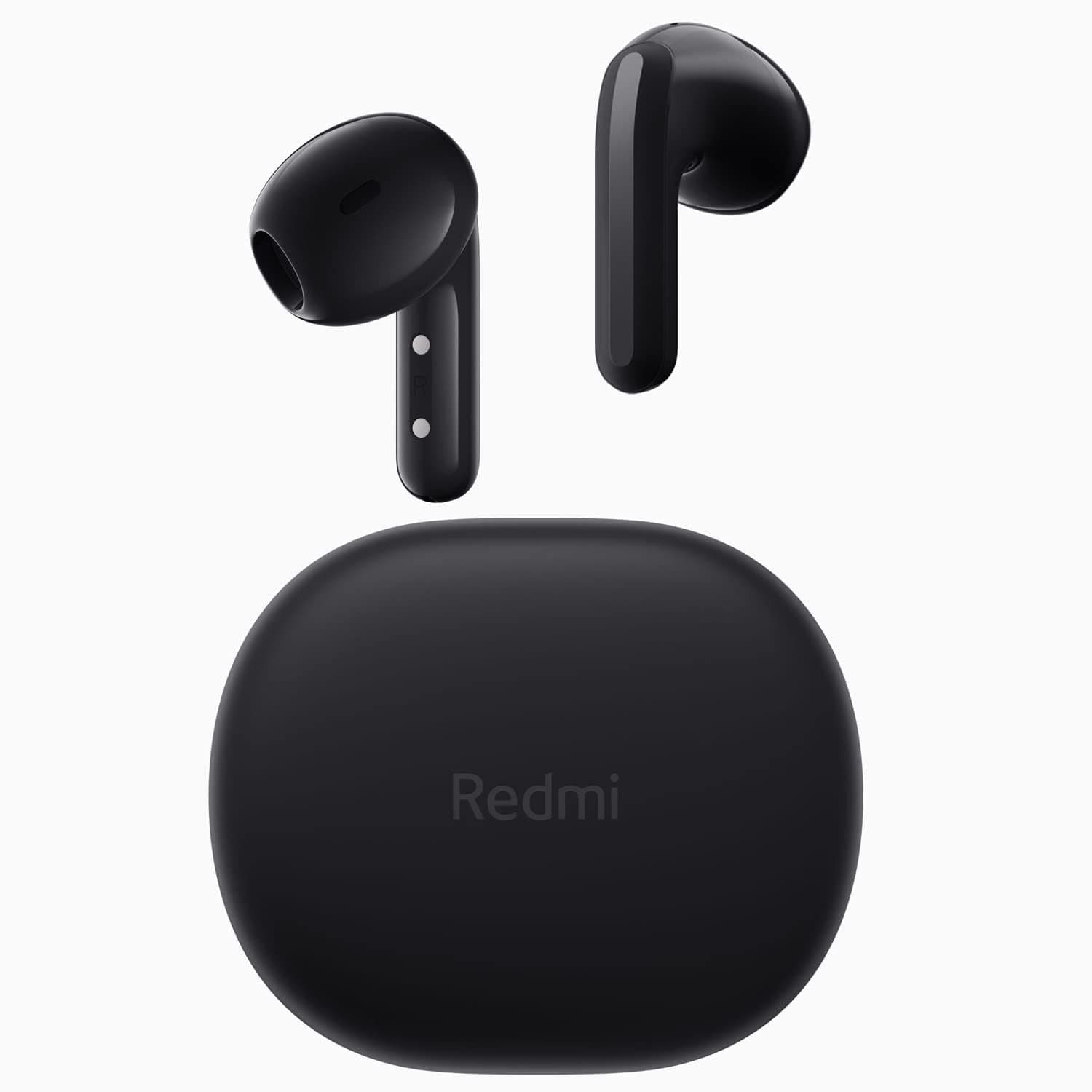 XIAOMI Redmi Buds 4 Lite TWS Wireless Earbuds, Bluetooth 5.3 Low-Latency Game Headset with AI Call Noise Cancelling, IP54 Waterproof, 20H Playtime, Lightweight Comfort Fit Headphones, Black