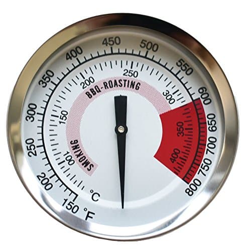 3 1/8 inch Heat Indicator (Thermometer) Replacement for Gas Grill Kitchen Aid 720-0745, Nexgrill, Perfect Flame, and other models - 3.125 inch grill thermometer