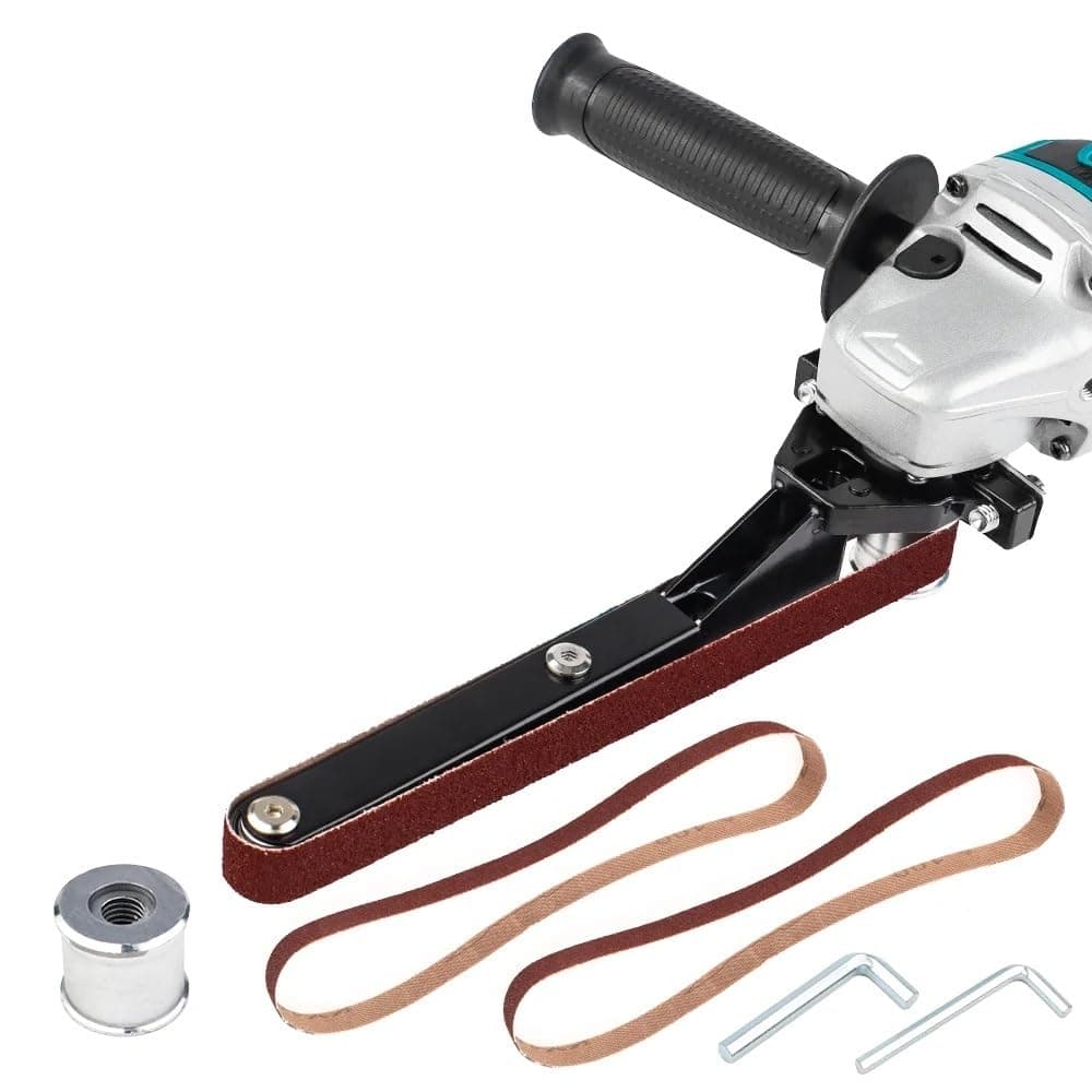 Inditrust Belt Sander Bracket Attachment Modified Sand Belt tool set for 100mm 4 Inch (100mm) Angle Grinder (Angle Grinder is NOT INCLUDED in the Package)