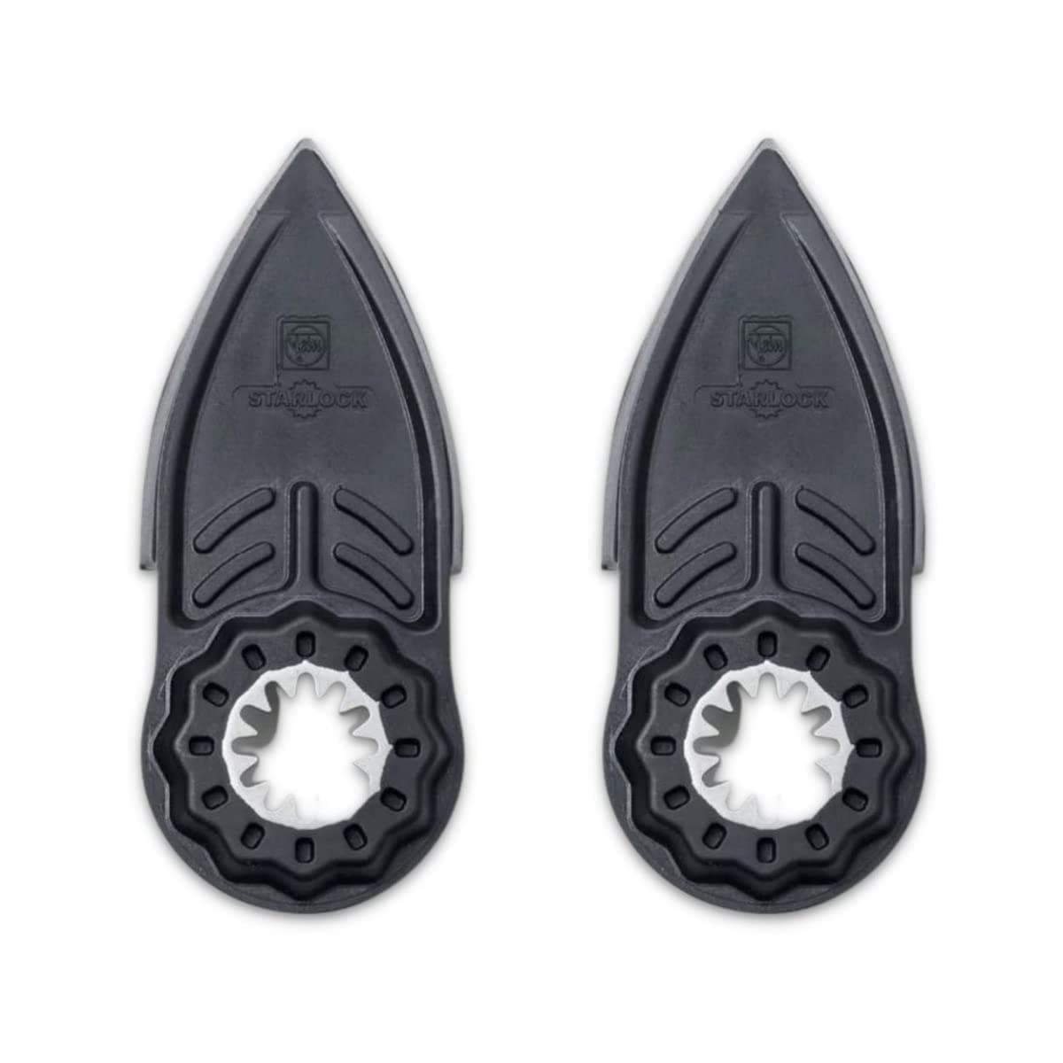 Starlock Finger-Shaped Sanding Pad with Hook & Loop Attachment - Precision Sanding for Tight, Intricate Areas, Protective Backing Plate, 2-Pack - 63806159220