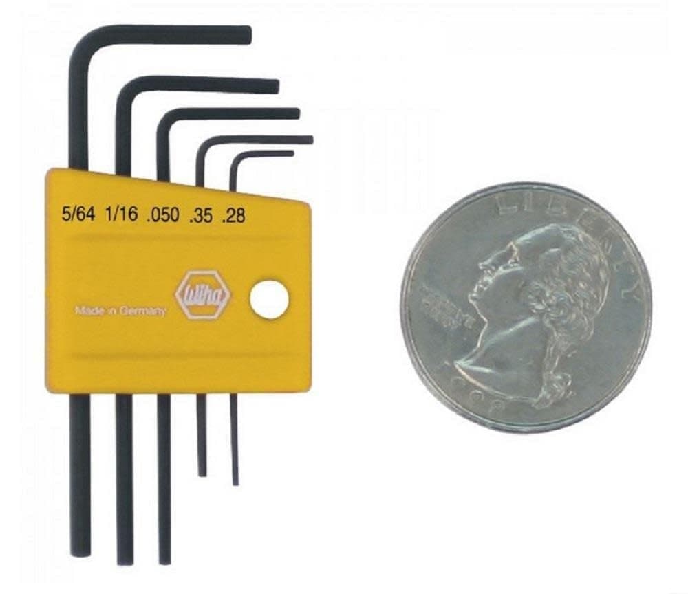 35393 5 Piece Mini L-Key Short Hex SAE Set