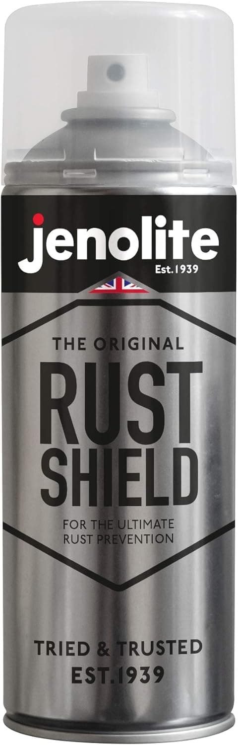 JENOLITE Rust Shield Aerosol - 400ml (13.5 fl oz) - High Protection Against Rust & Corrosion - Ultimate Rust Prevention for Cars & Motorcycles
