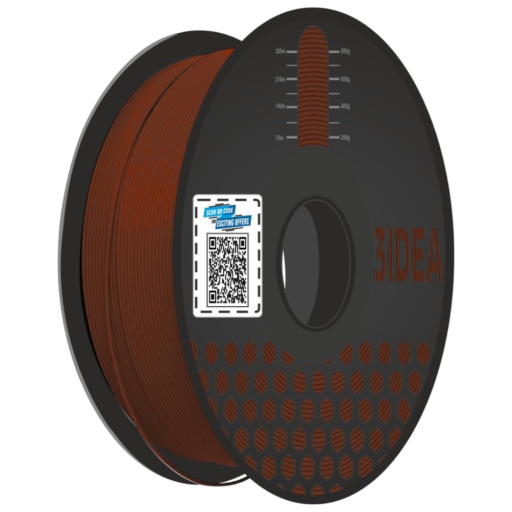 3Idea Premium PLA+ Brown 3D Printer Filament 1.75mm Dimensional Accuracy +/- 0.03mm Net Weight- 1 KG