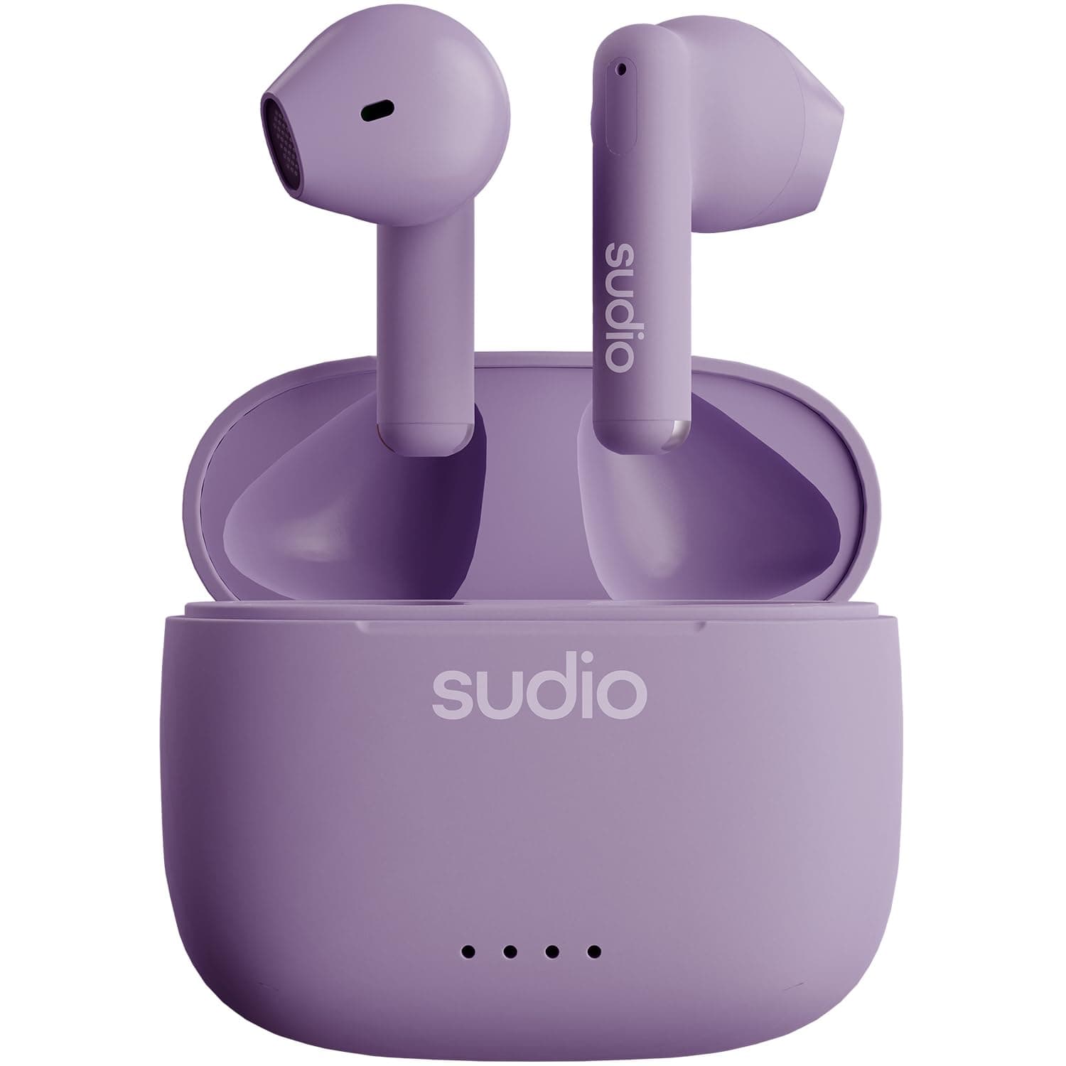 Sudio A1 True Wireless Earbuds, Bluetooth 5.3, Noise Cancelling, Waterproof, Touch Control, Wireless Earphones with Charging Case, Perfect for Premium Sound Quality (Purple)