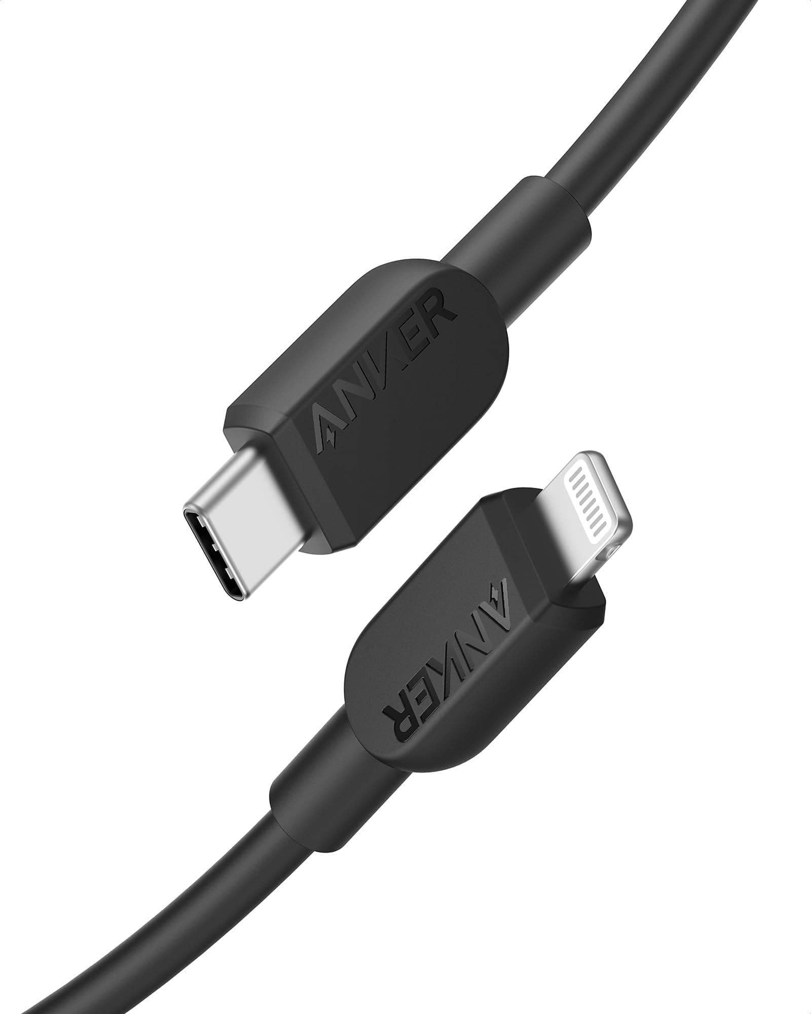 USB C to Lightning Cable(3FT,Black), MFi Certified for iPhone 14 Series, and More(Charger Not Included)