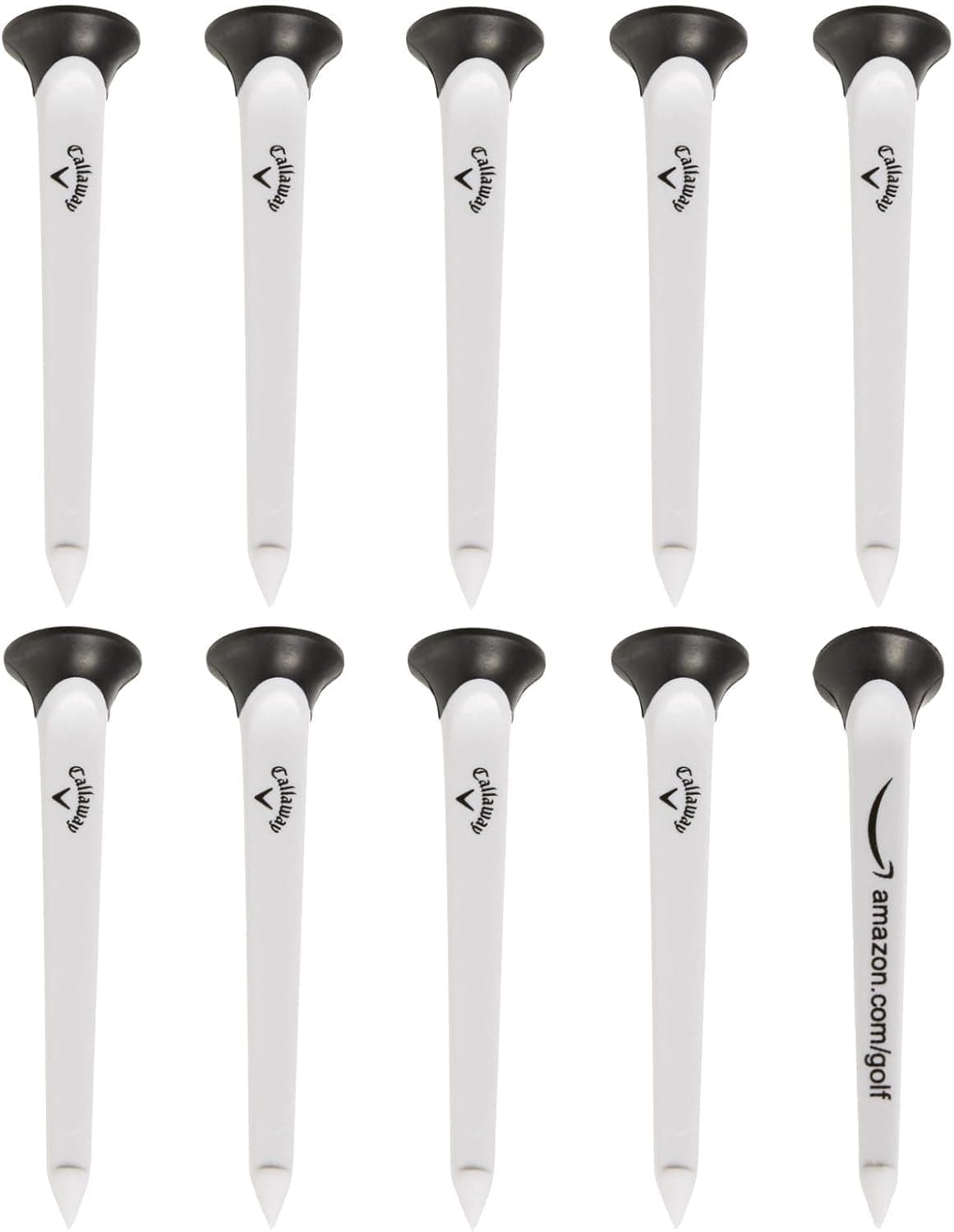 Callaway Par-Tee Plastic Golf Tees, 10 Pack