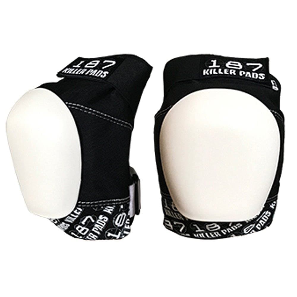 Pro Knee Pad, Black, Junior (Black/White, X-Large)