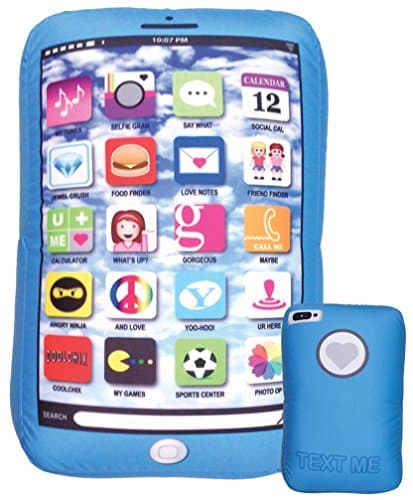 Iscream Yolo Smartphone Shaped 16" X 10" Microbead Accent Pillow