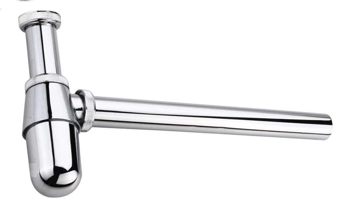 NEW WARE Bottle Trap CP Stainless Steel with 12 Inch Pipe Chrome Finished Bathroom Basin Kitchen Sink Wash Basin Drain Water Outlet